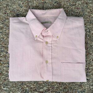 Burberry London Pink Button-Down Shirt Men’s 2XT Big & Tall 100% Cotton